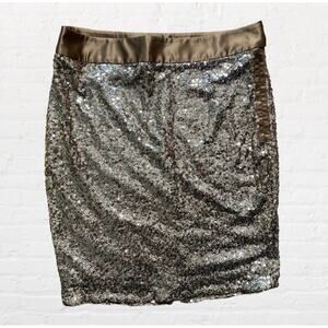 The Limited gold sequin pencil skirt
